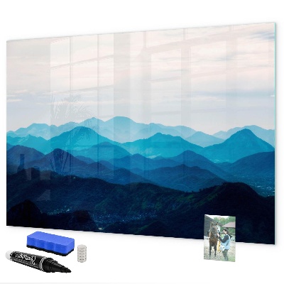 Decoratief glazen wandbord beschrijfbaar en magnetisch Bewaar uw herinneringen in een prachtige stijl.