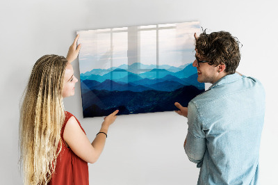 Decoratief glazen wandbord beschrijfbaar en magnetisch Bewaar uw herinneringen in een prachtige stijl.