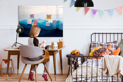 Decoratief glazen wandbord beschrijfbaar en magnetisch Bewaar uw herinneringen in een prachtige stijl.