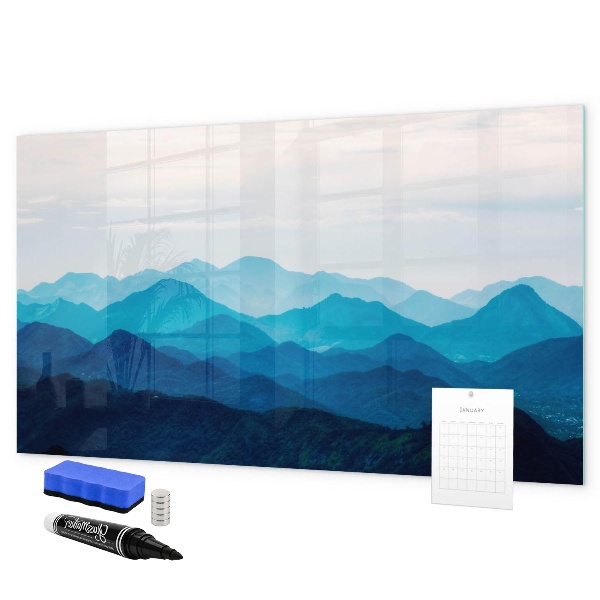 Decoratief glazen wandbord beschrijfbaar en magnetisch Bewaar uw herinneringen in een prachtige stijl.