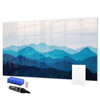 Decoratief glazen wandbord beschrijfbaar en magnetisch Bewaar uw herinneringen in een prachtige stijl.