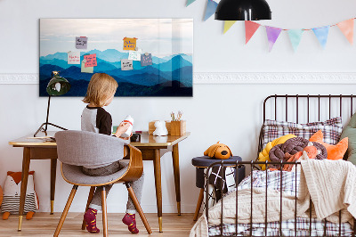 Decoratief glazen wandbord beschrijfbaar en magnetisch Bewaar uw herinneringen in een prachtige stijl.