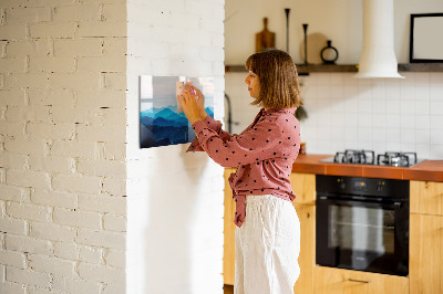 Decoratief glazen wandbord beschrijfbaar en magnetisch Bewaar uw herinneringen in een prachtige stijl.