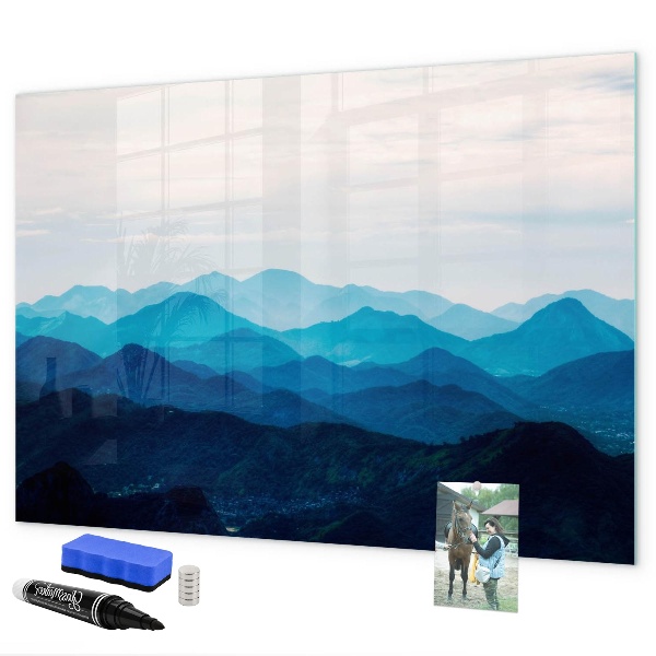 Decoratief glazen wandbord beschrijfbaar en magnetisch Bewaar uw herinneringen in een prachtige stijl.