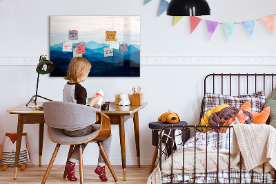Decoratief glazen wandbord beschrijfbaar en magnetisch Bewaar uw herinneringen in een prachtige stijl.
