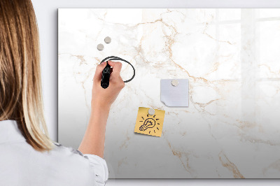 Memobord van glas met print inclusief neodymium magneten Modern prikbord voor notities en foto's