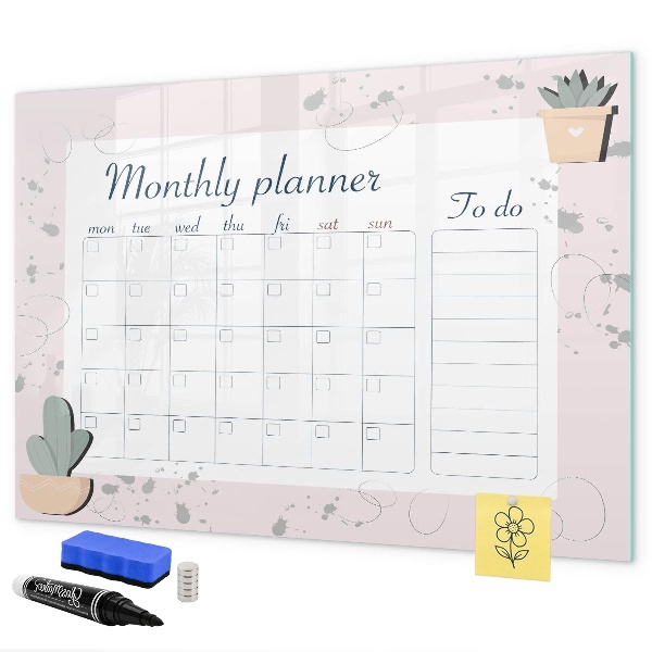 Maandplanner met ruimte voor foto's