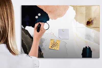 Memobord van glas met print inclusief neodymium magneten Een creatieve ruimte voor het presenteren van foto's