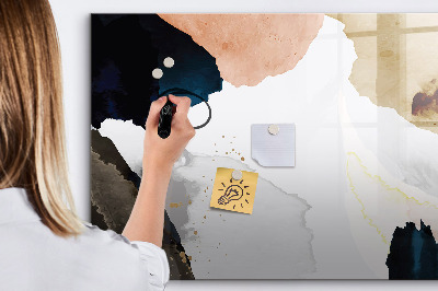 Memobord van glas met print inclusief neodymium magneten Een creatieve ruimte voor het presenteren van foto's