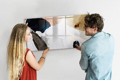 Memobord van glas met print inclusief neodymium magneten Een creatieve ruimte voor het presenteren van foto's