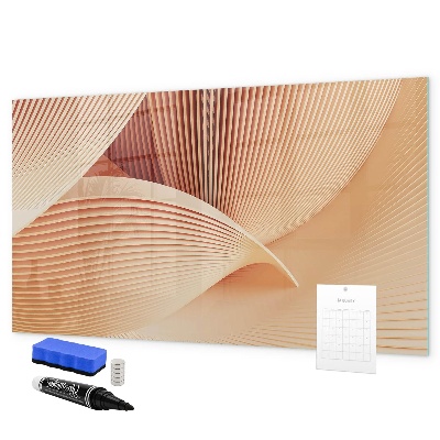 Decoratief glazen wandbord beschrijfbaar en magnetisch Modern fotodisplaybord