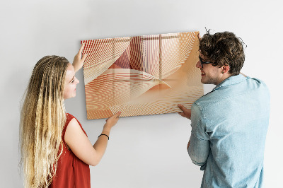 Decoratief glazen wandbord beschrijfbaar en magnetisch Modern fotodisplaybord