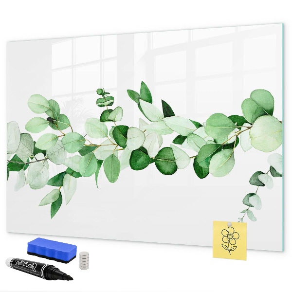 Groen bord voor foto's en notities