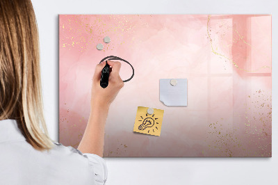 Decoratief glazen wandbord beschrijfbaar en magnetisch Stijlvol bord voor foto's en notities
