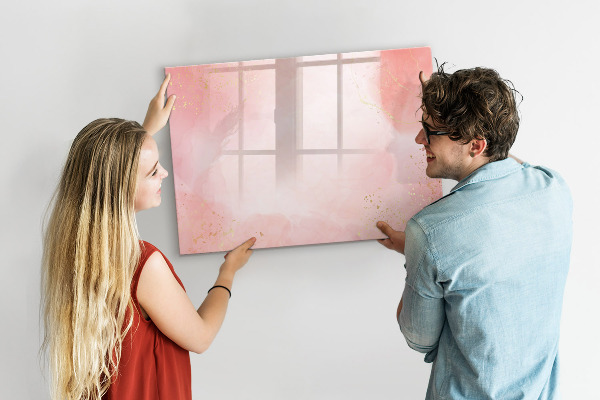 Decoratief glazen wandbord beschrijfbaar en magnetisch Stijlvol bord voor foto's en notities