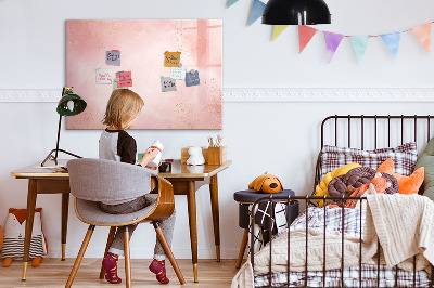 Decoratief glazen wandbord beschrijfbaar en magnetisch Stijlvol bord voor foto's en notities