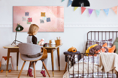 Decoratief glazen wandbord beschrijfbaar en magnetisch Stijlvol bord voor foto's en notities