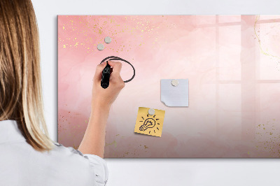 Decoratief glazen wandbord beschrijfbaar en magnetisch Stijlvol bord voor foto's en notities