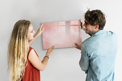 Decoratief glazen wandbord beschrijfbaar en magnetisch Stijlvol bord voor foto's en notities