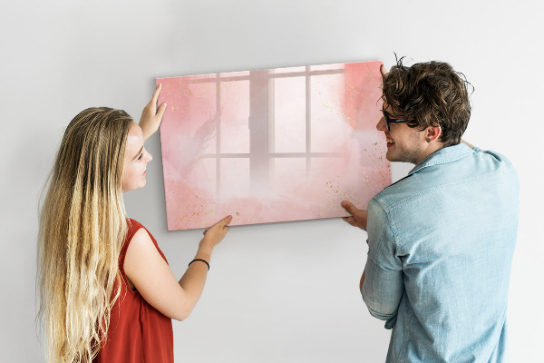 Decoratief glazen wandbord beschrijfbaar en magnetisch Stijlvol bord voor foto's en notities
