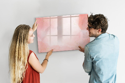 Decoratief glazen wandbord beschrijfbaar en magnetisch Stijlvol bord voor foto's en notities