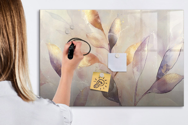 Memobord van glas met print inclusief neodymium magneten Creatief moodboard voor foto's en notities