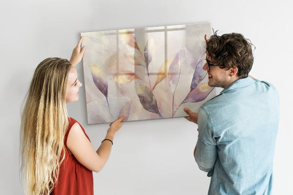 Memobord van glas met print inclusief neodymium magneten Creatief moodboard voor foto's en notities