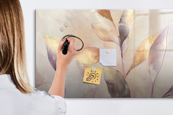 Memobord van glas met print inclusief neodymium magneten Creatief moodboard voor foto's en notities