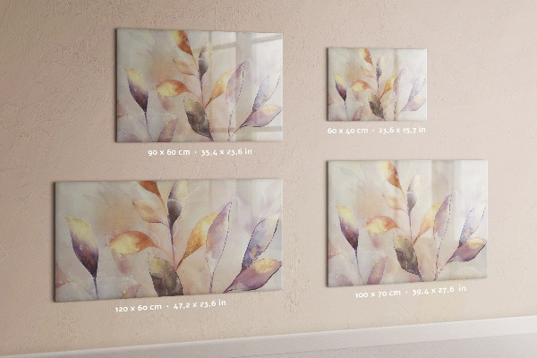 Memobord van glas met print inclusief neodymium magneten Creatief moodboard voor foto's en notities