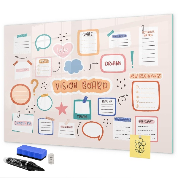 Creatieve inspiratie en doelenbord