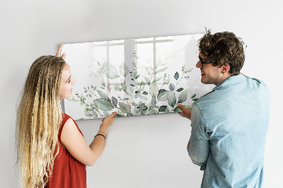 Memobord van glas met print inclusief neodymium magneten Decoratief bord voor foto's en notities