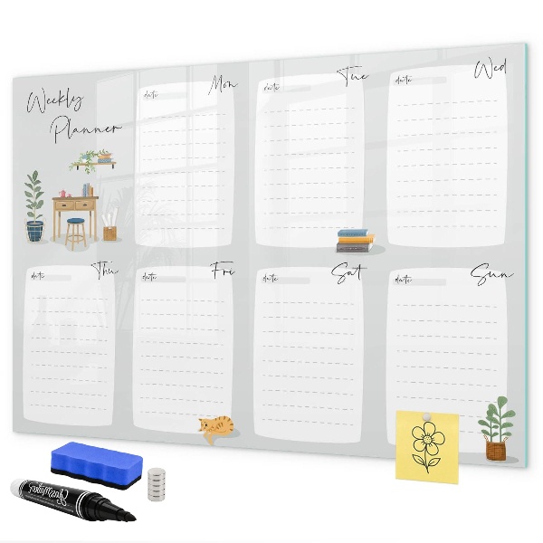 Weekplanner met ruimte voor foto's