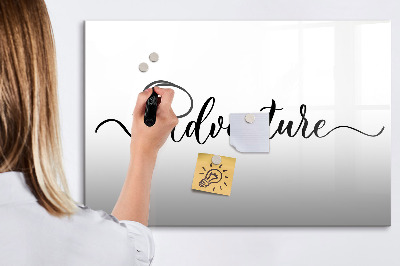 Memobord van glas met print inclusief neodymium magneten Een creatieve ruimte voor herinneringen en foto's