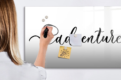 Memobord van glas met print inclusief neodymium magneten Een creatieve ruimte voor herinneringen en foto's