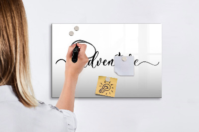 Memobord van glas met print inclusief neodymium magneten Een creatieve ruimte voor herinneringen en foto's