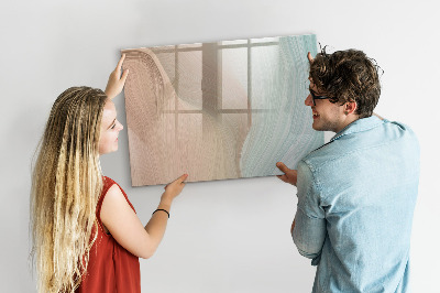 Memobord van glas met print inclusief neodymium magneten Modern prikbord voor notities en foto's