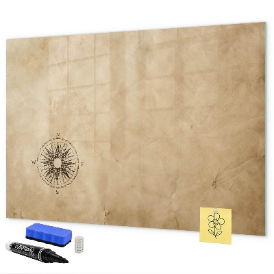 Memobord van glas met print inclusief neodymium magneten Een stijlvol bord voor notities en foto's
