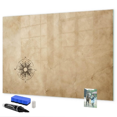 Memobord van glas met print inclusief neodymium magneten Een stijlvol bord voor notities en foto's