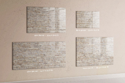 Decoratief glazen wandbord beschrijfbaar en magnetisch Modern fotodisplaybord