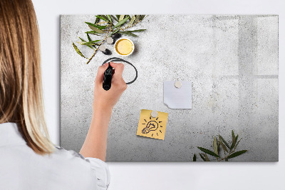 Memobord van glas met print inclusief neodymium magneten Een stijlvol bord voor notities en foto's