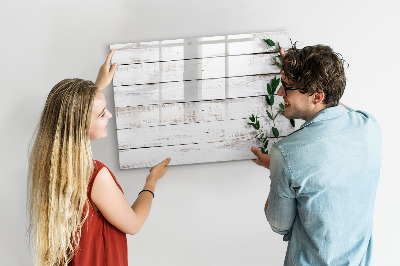 Memobord van glas met print inclusief neodymium magneten Bord voor foto's en notities