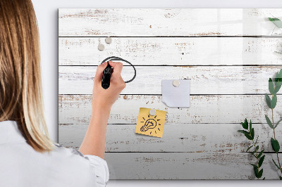 Memobord van glas met print inclusief neodymium magneten Bord voor foto's en notities