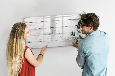 Memobord van glas met print inclusief neodymium magneten Bord voor foto's en notities