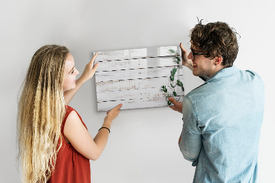 Memobord van glas met print inclusief neodymium magneten Bord voor foto's en notities