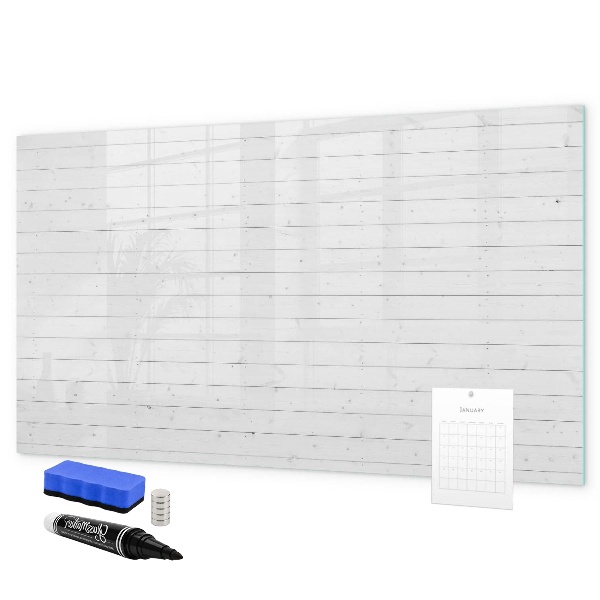 Decoratief glazen wandbord beschrijfbaar en magnetisch Bord voor foto's en notities