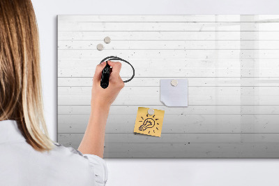 Decoratief glazen wandbord beschrijfbaar en magnetisch Bord voor foto's en notities
