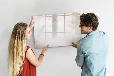 Decoratief glazen wandbord beschrijfbaar en magnetisch Notitie- en fotobord