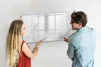 Memobord van glas met print inclusief neodymium magneten Modern prikbord voor notities en foto's