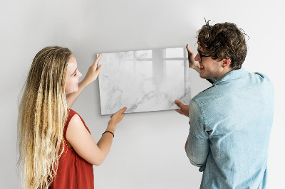 Memobord van glas met print inclusief neodymium magneten Modern prikbord voor notities en foto's