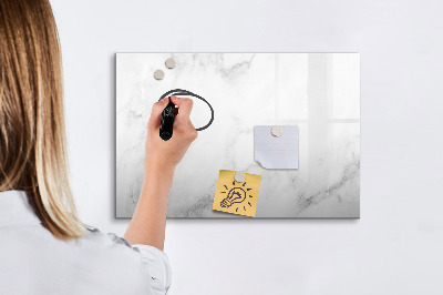 Memobord van glas met print inclusief neodymium magneten Modern prikbord voor notities en foto's